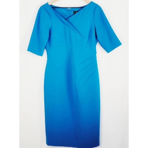 Rich Teal Adrianna Papell Sheath 👗 - Picture 1 of 6